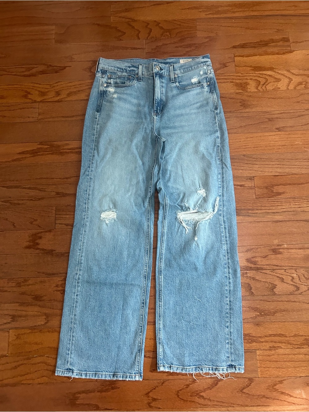 AYR The Secret Sauce Wide Leg Distressed Jeans Size 31 Made In LA - Picture 4 of 7